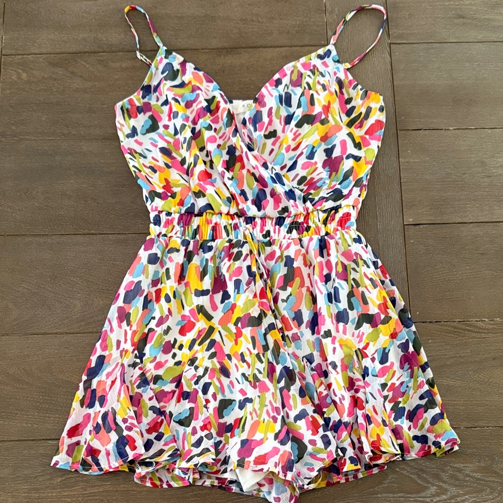 NWT Row-a Colorful Romper